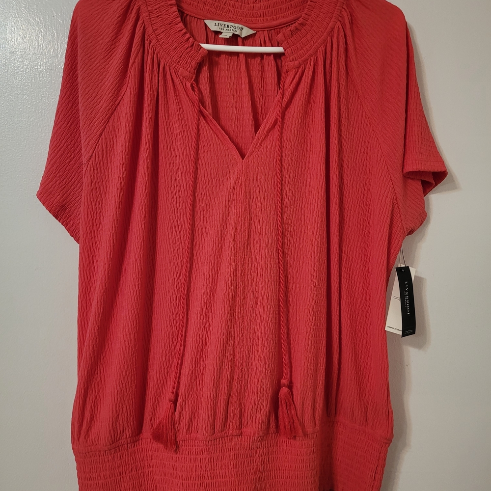 Liverpool Women's Pink Short Sleeve Top